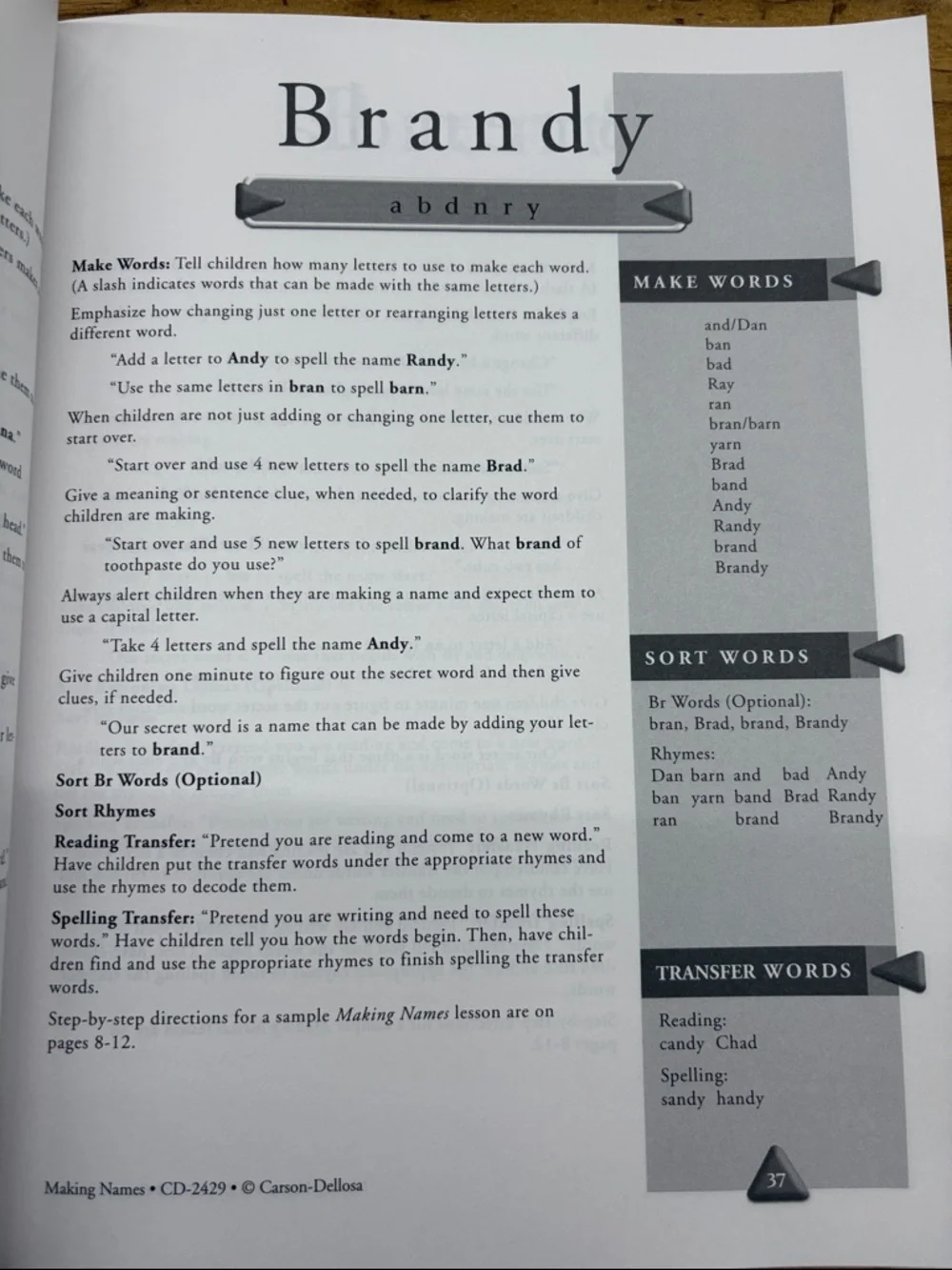 Making Names Educational Workbook - Picture 5 of 5